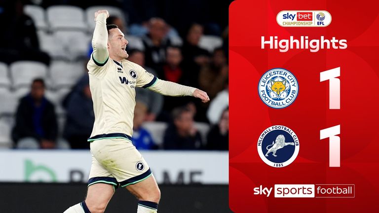 Highlights of the Sky Bet Championship match between Leicester City and Millwall.