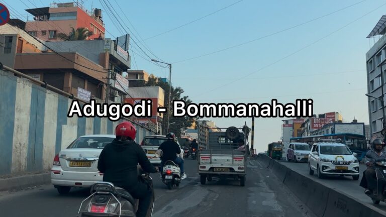 Adugodi to Bommanahalli road trip | 4K