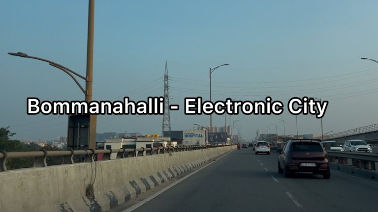 Bommanahalli to Electronic City road trip through Elevated Highway | 4K
