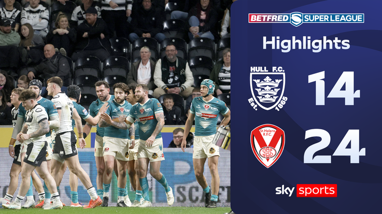 Highlights from the Betfred Super League clash between Hull and St Helens