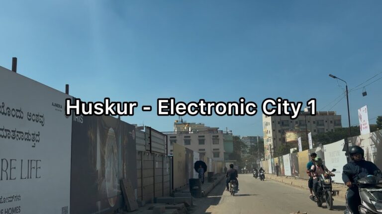 Huskur to Electronic City Phase 1 road trip | 4K