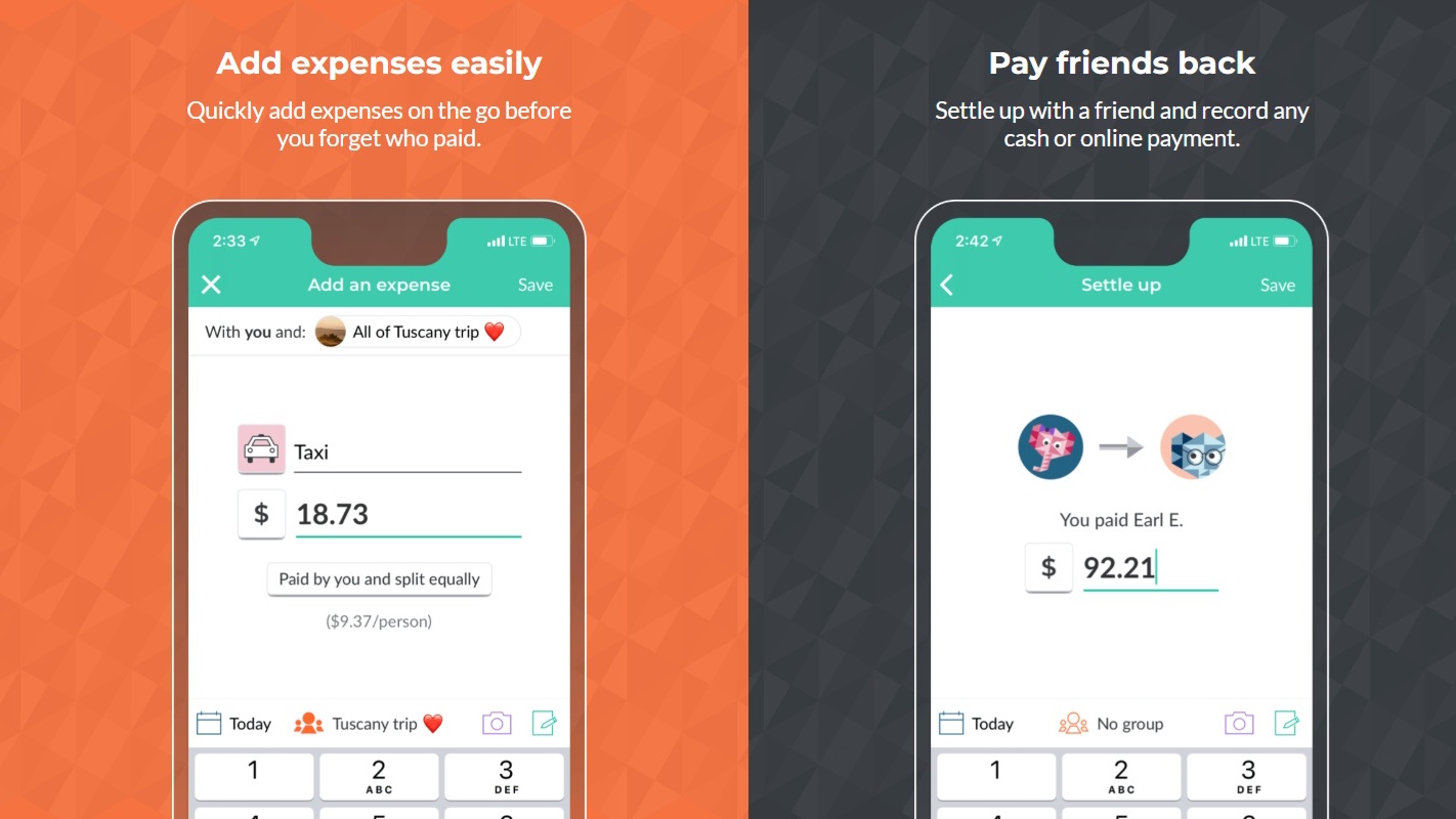 Splitwise app