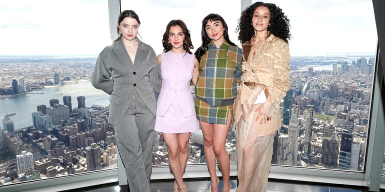 ‘The Testaments’ Stars Chase Infiniti, Rowan Blanchard, Lucy Halliday, & Mattea Conforti Visit the Empire State Building | Chase Infiniti, hulu, Lucy Halliday, Mattea Conforti, Rowan Blanchard, Television, The Testaments | Celebrity News and Gossip | Entertainment, Photos and Videos