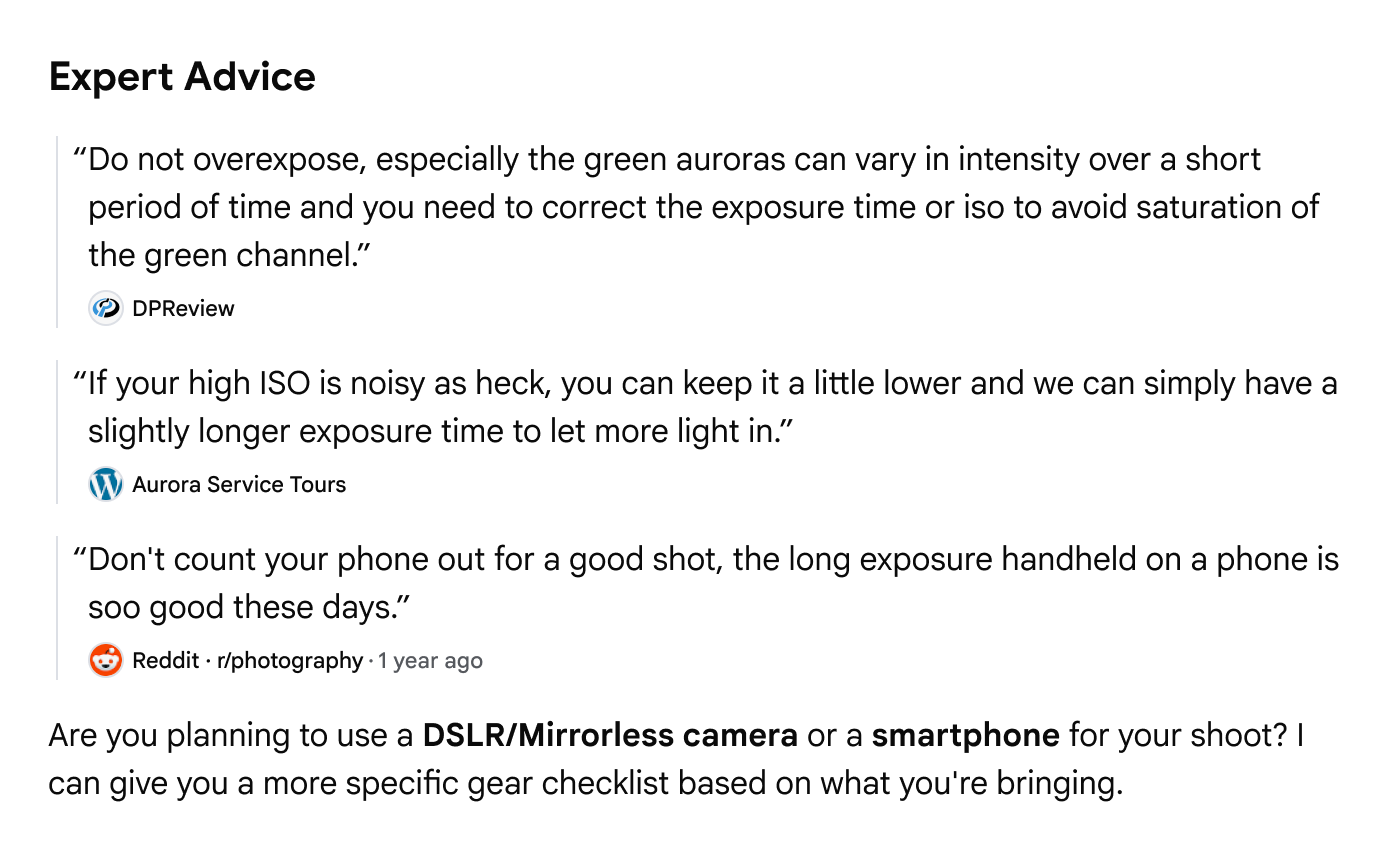 New features in Google Search's AI mode.