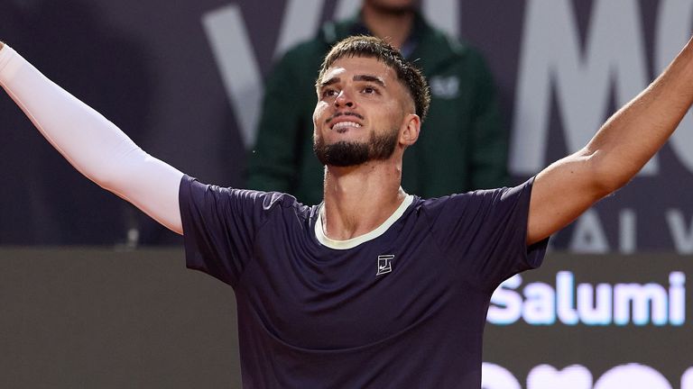 Dino Prizmic secured a stunning victory over 24-time Grand Slam champion Novak Djokovic in Rome