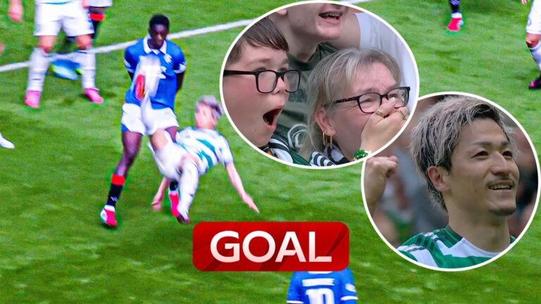 A magical Old Firm moment! | Maeda nets stunning overhead kick
