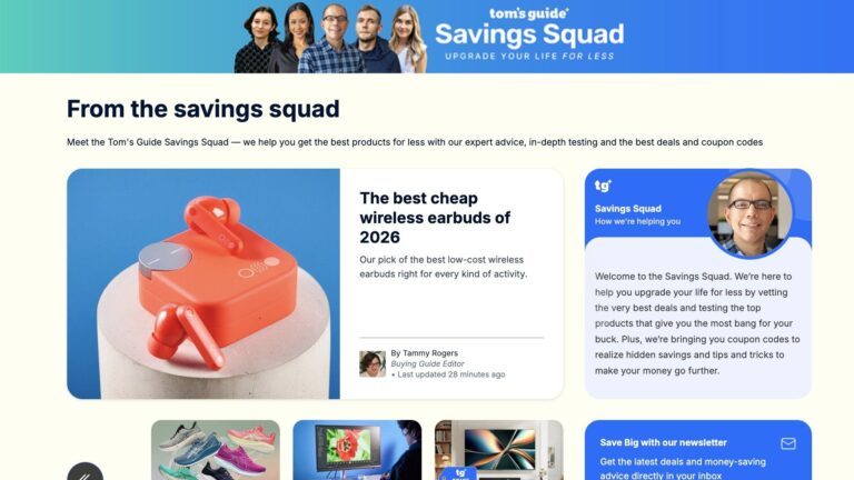 The Tom’s Guide Savings Squad is packed with experts, opening my eyes to big deals I’ve never seen