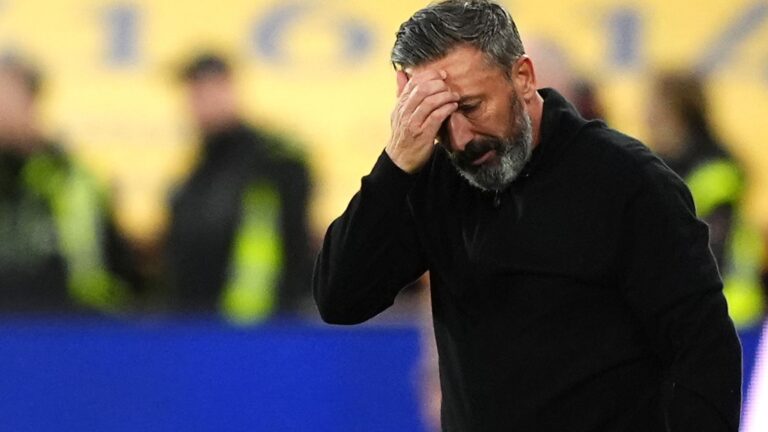 Hearts boss Derek McInnes calls controversial Celtic penalty ‘disgusting’ with Scottish Premiership title race going to final day | Football News