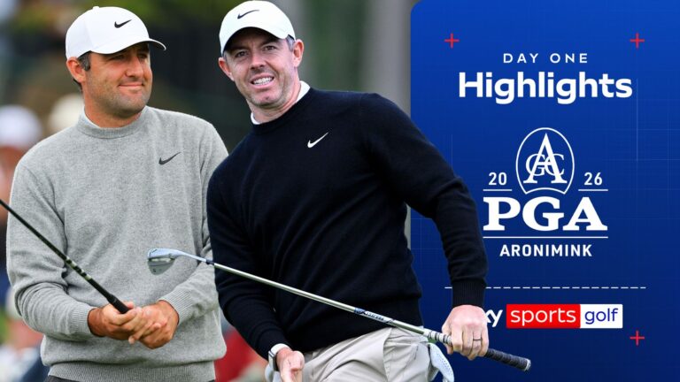 Scheffler shares lead as McIlroy struggles at PGA Championship