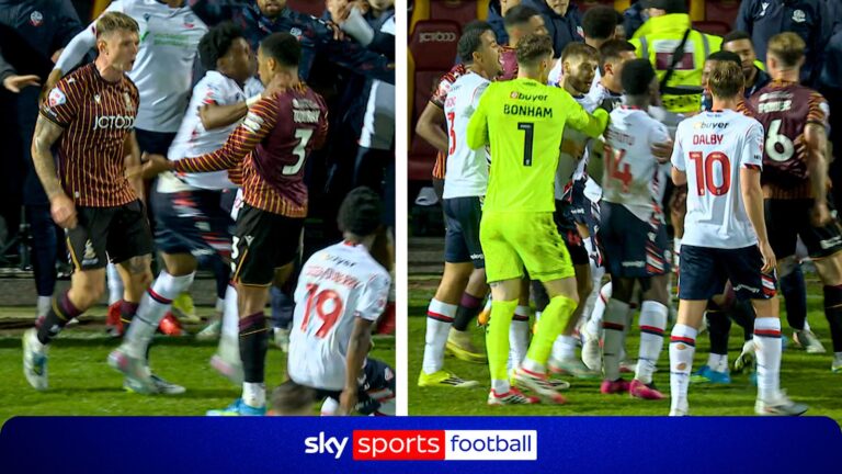 'That's really silly' | Bradford-Bolton semi-final ends in chaos as tempers flare