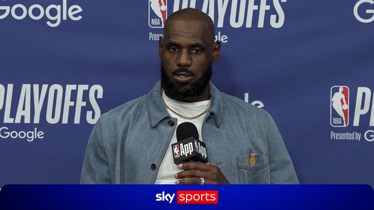 LeBron James discusses his future in the NBA after the Los Angeles Lakers' loss in the play-offs to the Oklahoma City Thunders last night