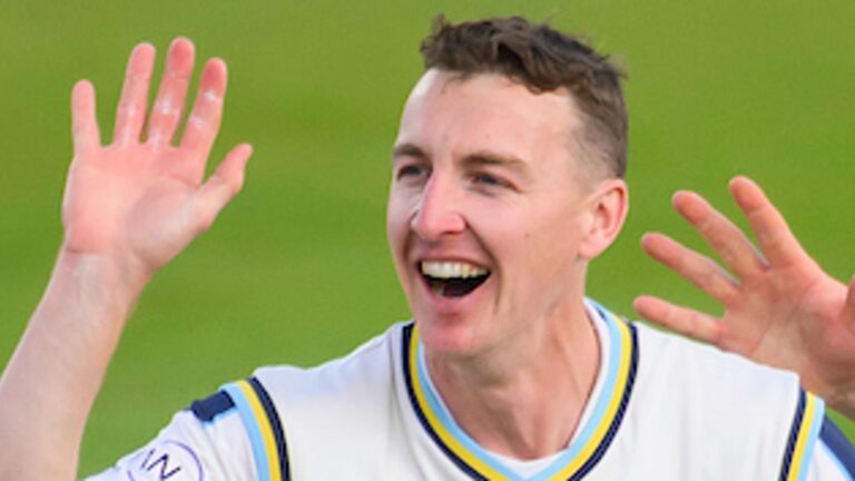 County Championship: Harry Brook takes surprise wickets to move Yorkshire to brink of victory over Surrey | Cricket News