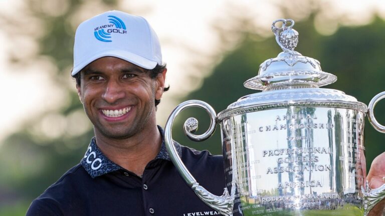Who is Aaron Rai? How humble English golfer rose to win the PGA Championship and why he wears two gloves | Golf News