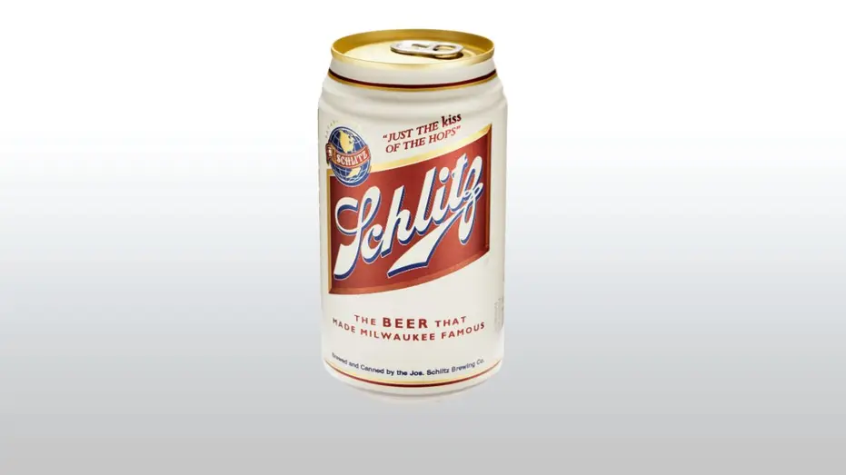 A can of Schlitz beer.