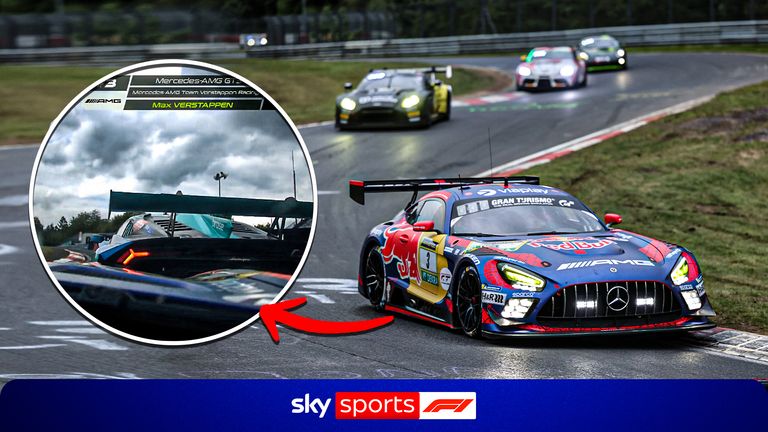 Watch some of the best battles and overtakes from Max Verstappen as he made his debut in the Nurburgring 24-Hour race.