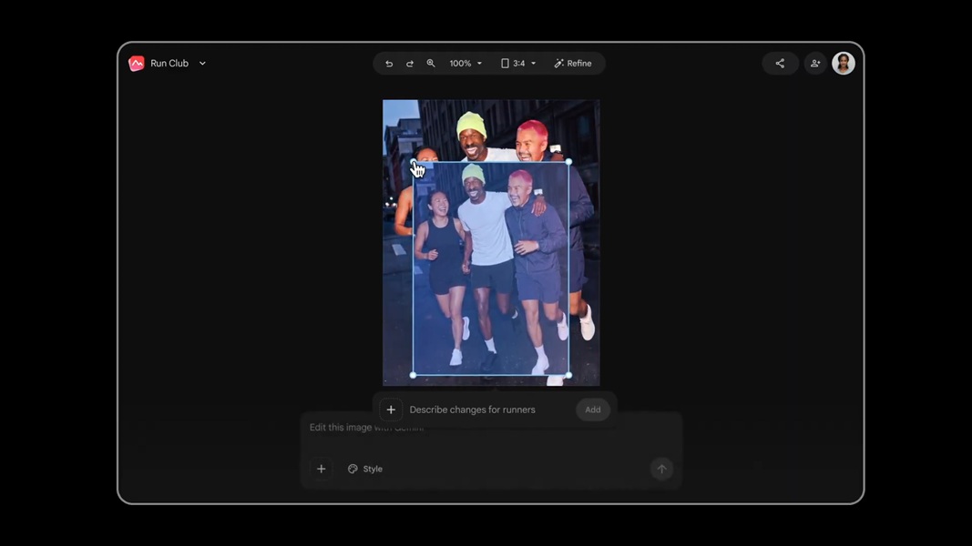 Google Pics is the company's newest app, capable of leveraging Nano Banana with precision, so users can alter parts of a generated image with better control.
