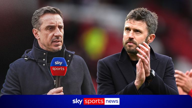 Neville tells Carricks he faces a different level of pressure at Man Utd.
