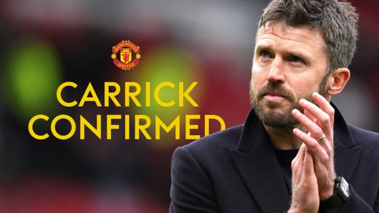 Manchester United confirm Michael Carrick has signed two-year deal to stay on as head coach at Old Trafford | Football News
