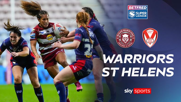 Highlights of the Women's Super League final between Wigan Warriors and St Helens. Image: SWpix
