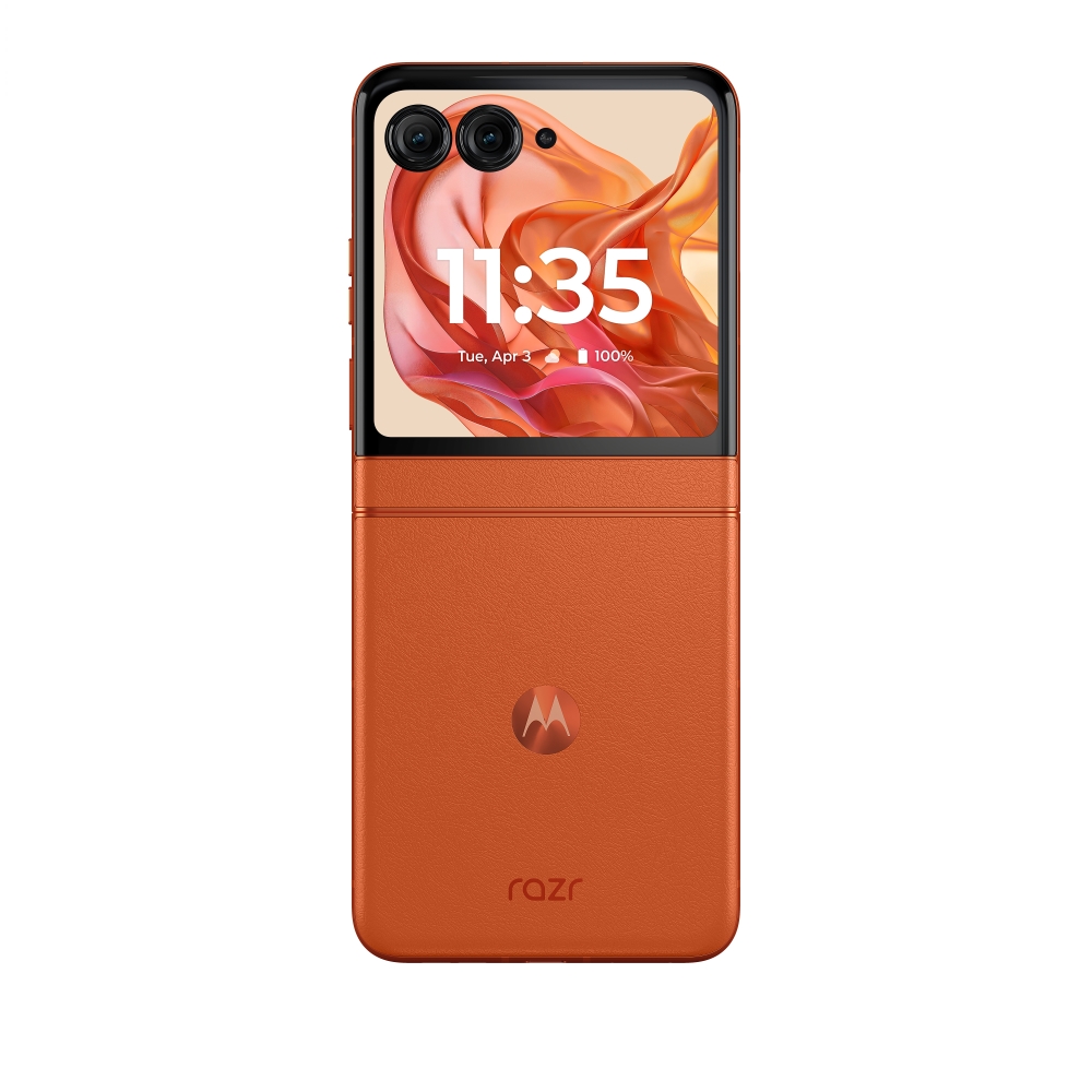 The Motorola Razr 2024 in Spritz Orange