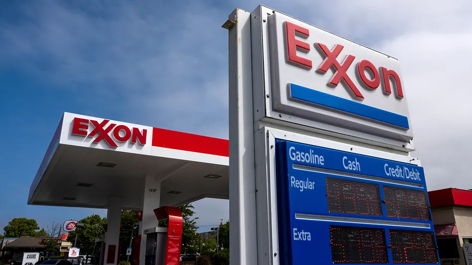 Exxon gas station in California
