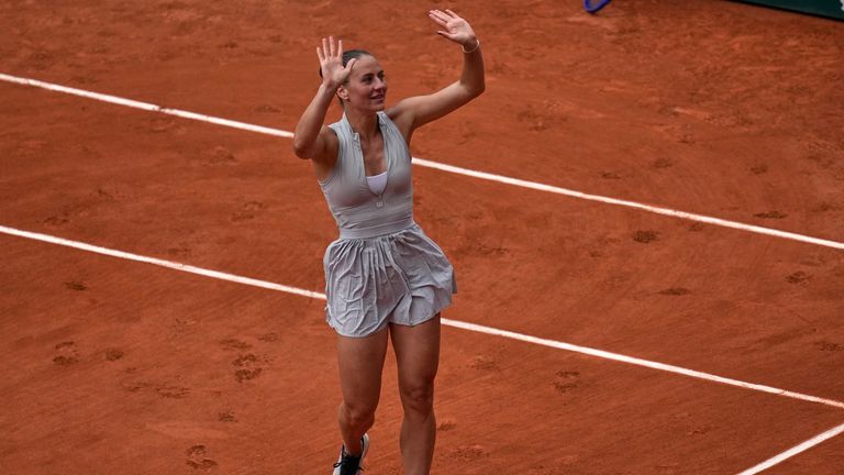 Marta Kostyuk has reached her second ever Grand Slam quarter final