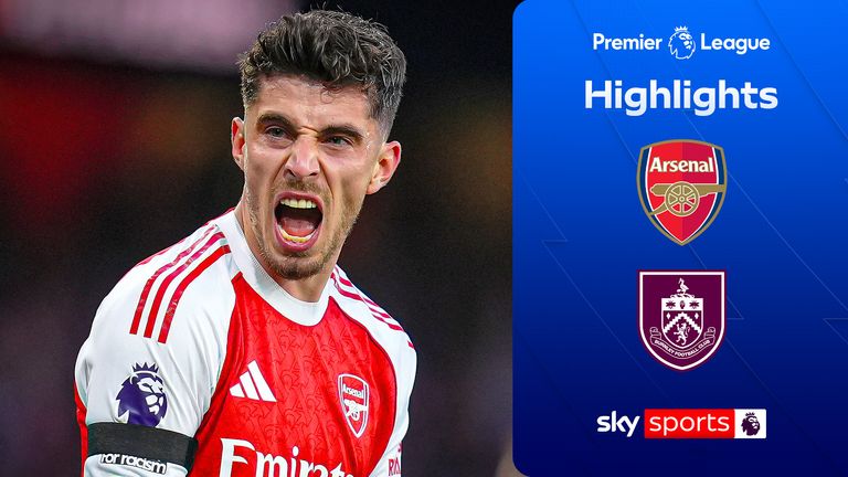 Highlights of the Premier League match between Arsenal and Burnley.