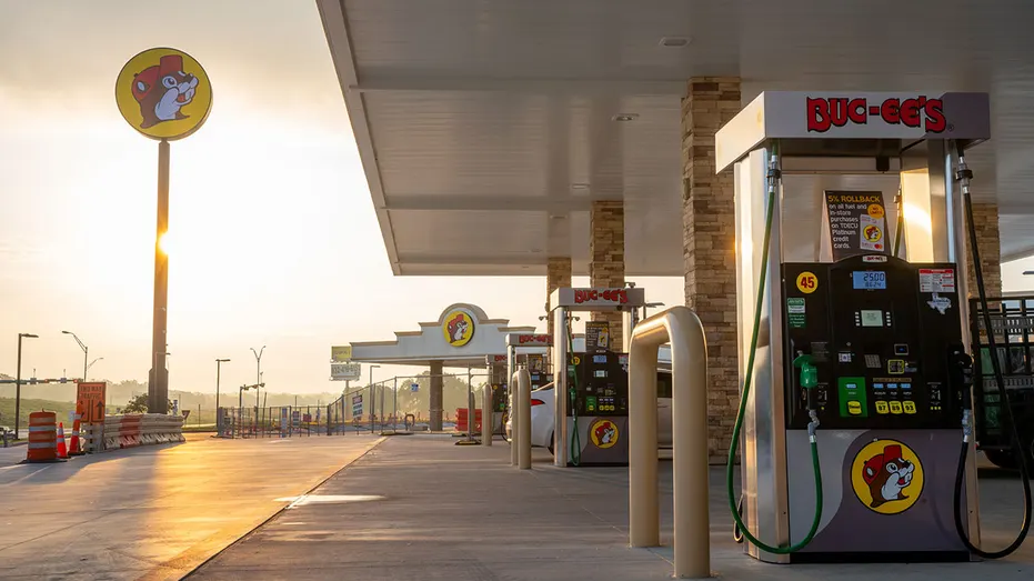 buc-ee's gas station seen during sunset