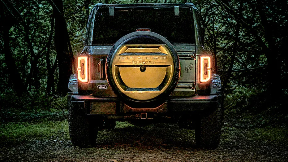 The rear of a Ford Bronco.