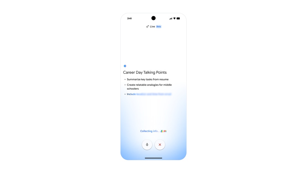 Google debuts Docs Live, amongst Gmail Live and voice capabilities in Keep, giving users a way to ask the AI questions or to ramble on their ideas and have them converted into organized notes.