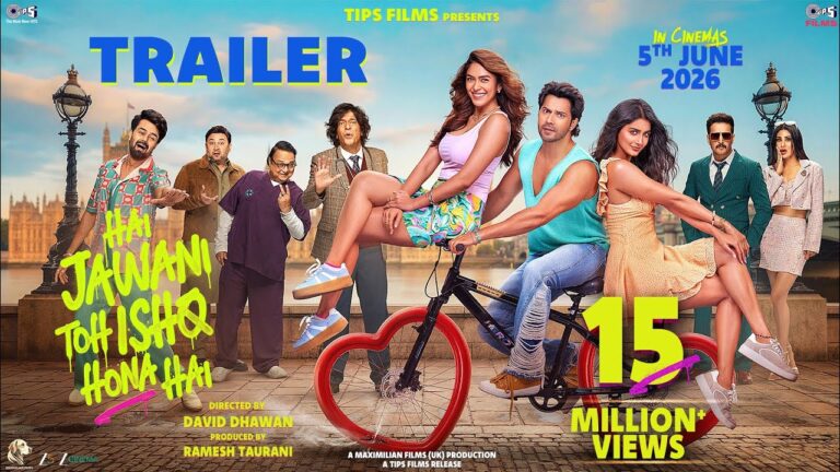 Hai Jawani Toh Ishq Hona Hai – Trailer | Varun | Mrunal | Pooja | David | In Cinemas 5th June 2026