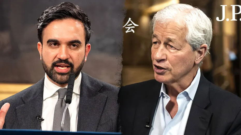 Zohran Mamdani and Jamie Dimon