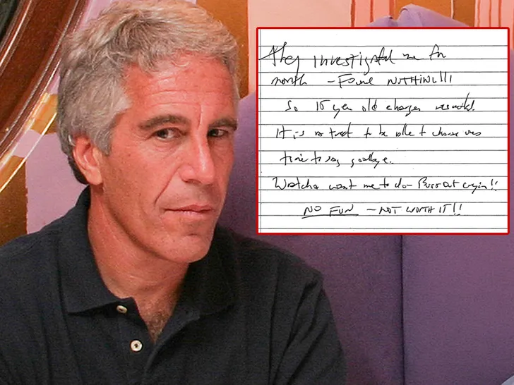 epstein suicide letter