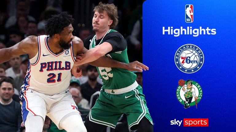 Highlights of the NBA match between the Philadelphia 76ers and Boston Celtics
