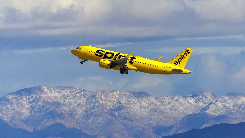 Spirit Airlines plane takes off from Las Vegas