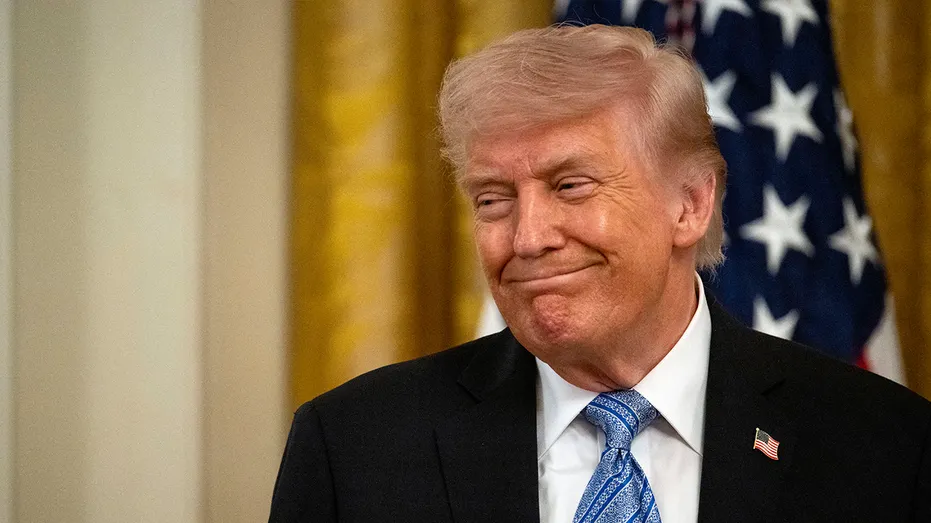 trump smiling