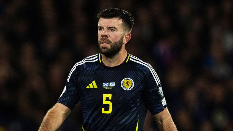 Defender Grant Hanley made his Scotland debut in 2011
