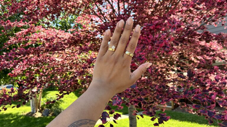 I just started testing the Oura Ring 5, and it’s so thin I keep forgetting I’m wearing it