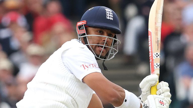 Emilio Gay bats for England during his Test debut at Lord's (Getty Images)