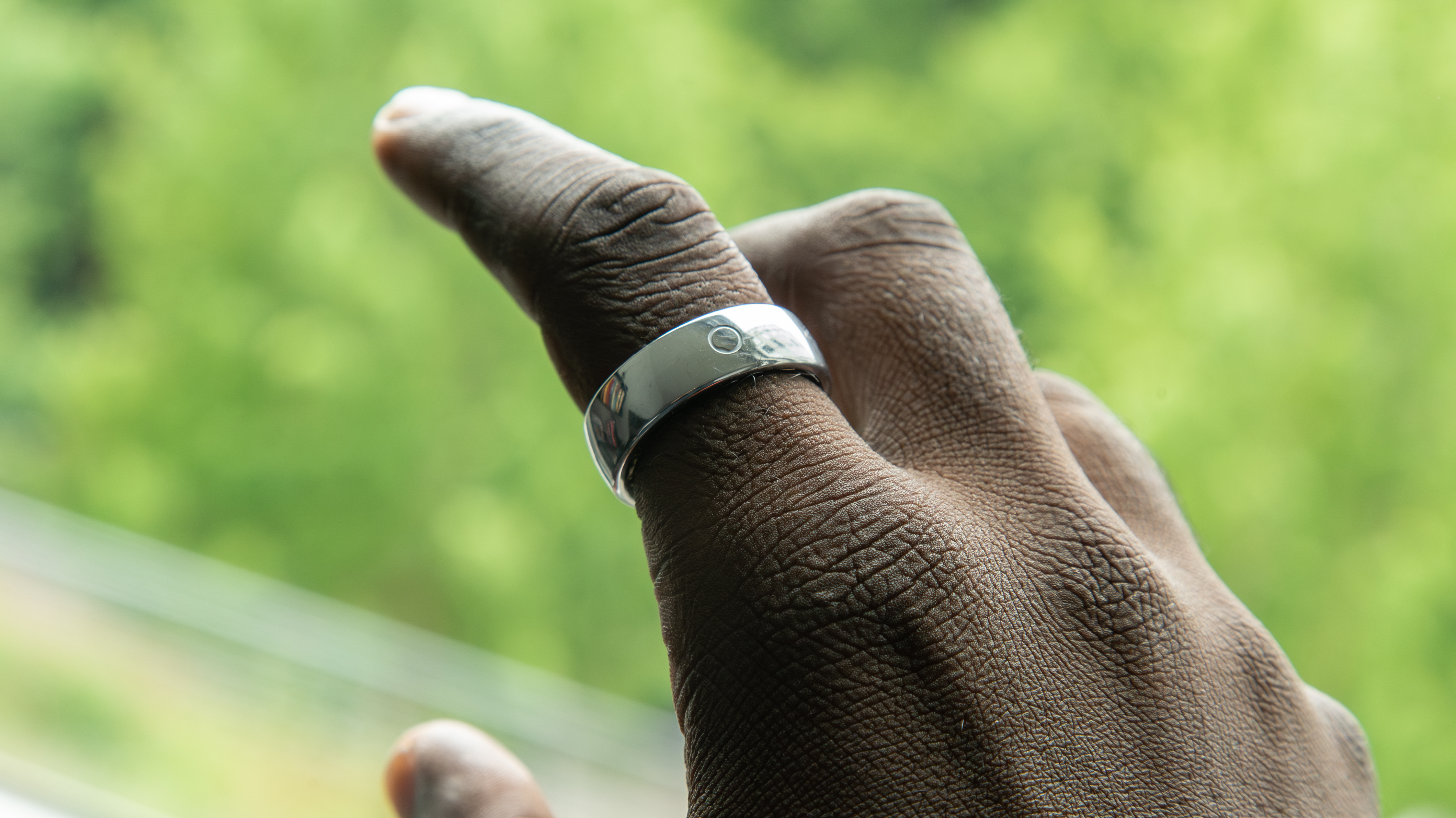 Circular Ring 2 on a finger