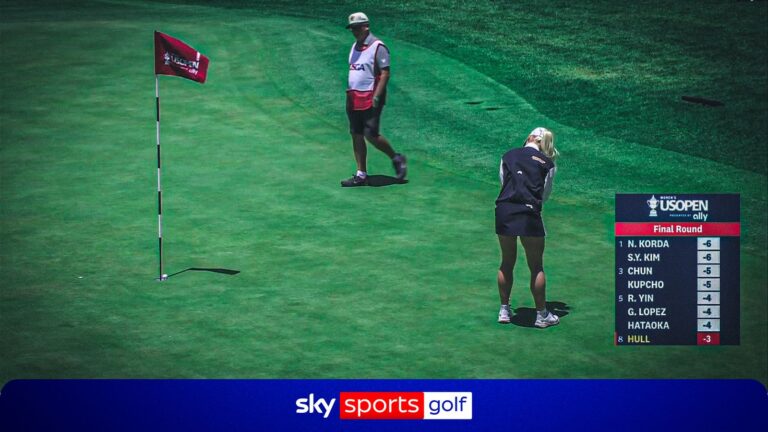 Hull makes dream start with opening-hole eagle at the US Women's Open!