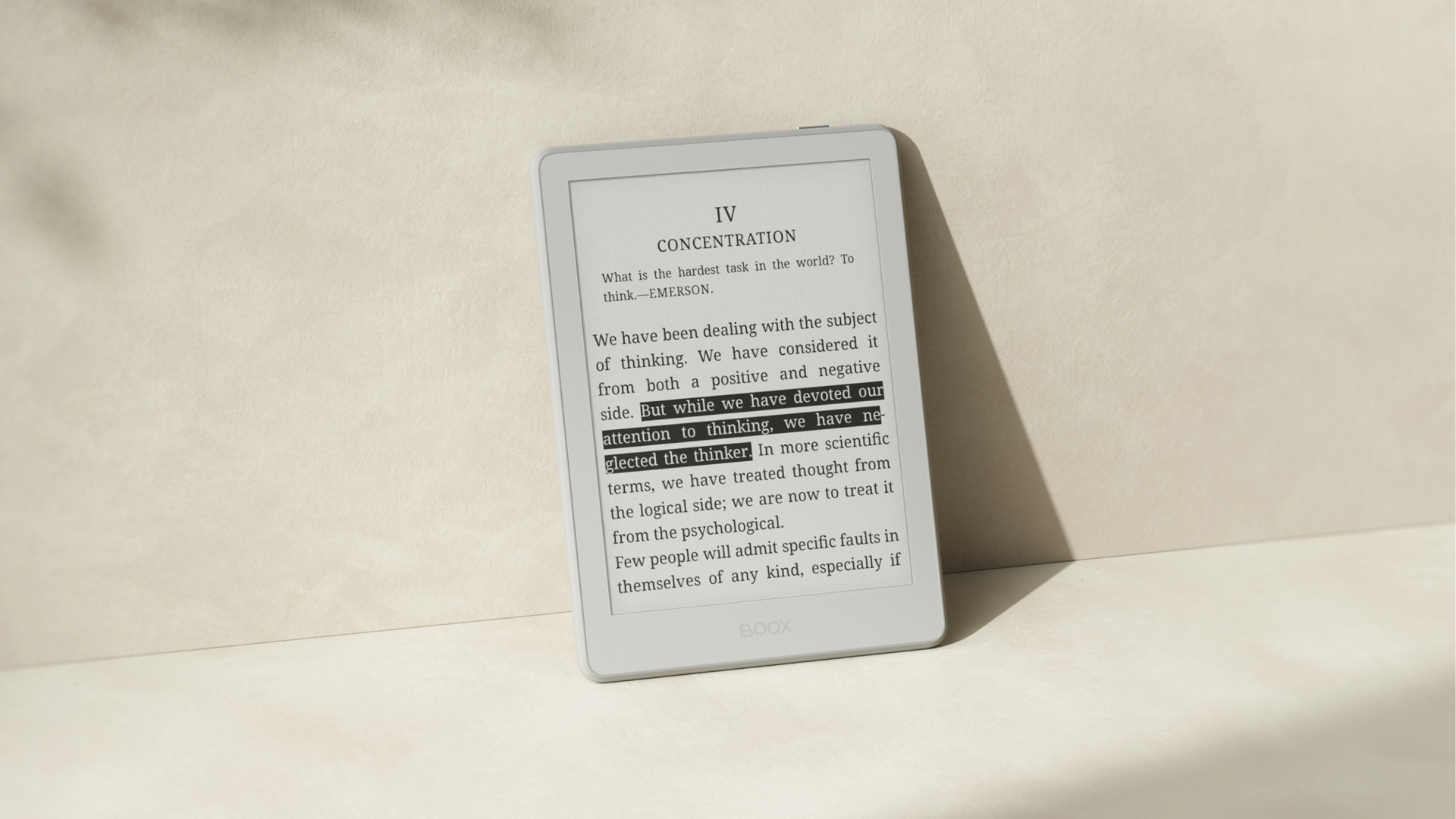 The Boox Go 6 (Gen 2) is a soft eReader with a paper-like display that shifts with the changing daylight into warmer hues for the night.