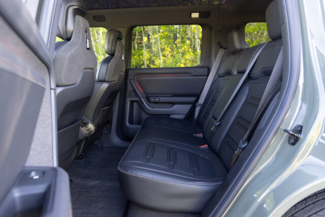 Rivian R2 back seat