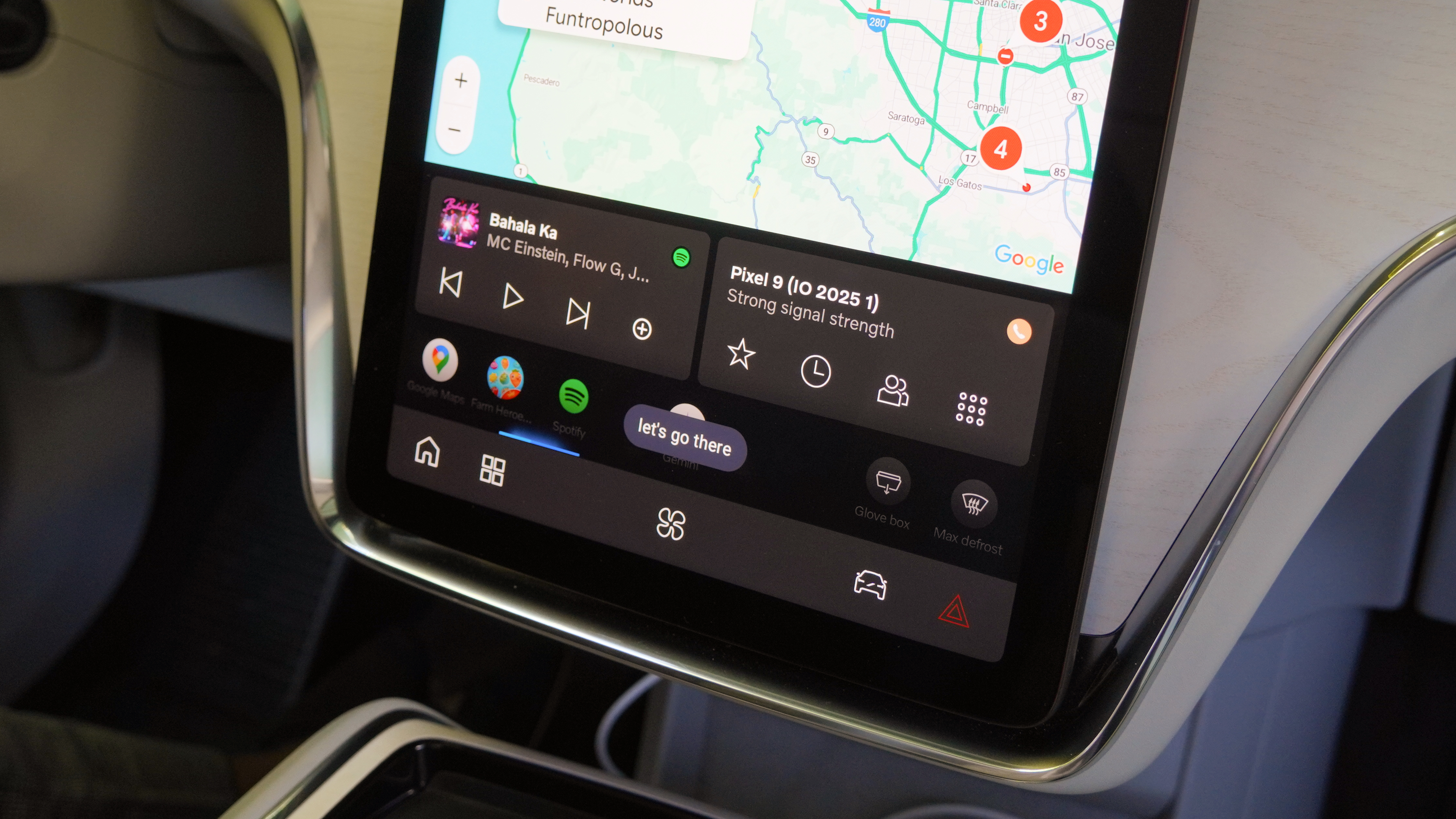 Gemini on a car with Google Built-in a.k.a. Android Automotive
