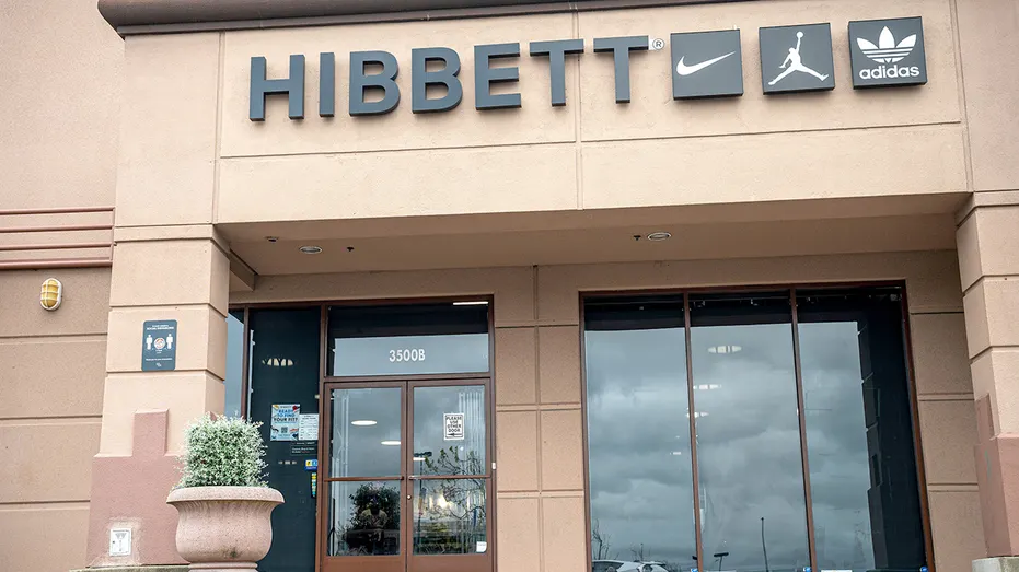 The exterior of a Hibbett Sports store