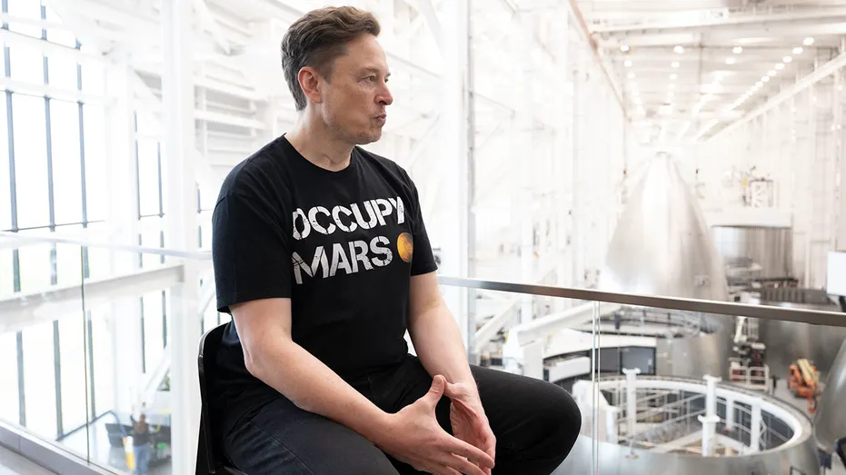 Elon Musk is photographed at Space X in Brownsville, Texas