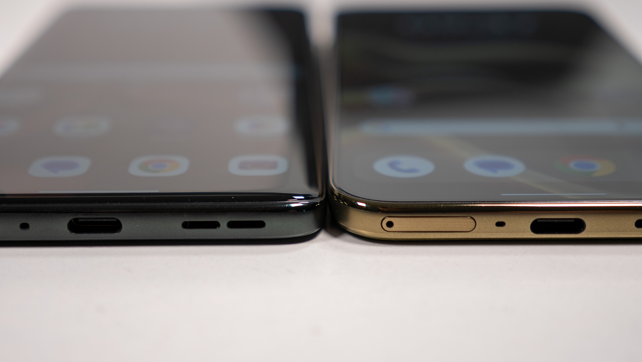 Comparing the olive green Motorola Edge 2026's design with the dark grey Motorola Edge 2025
