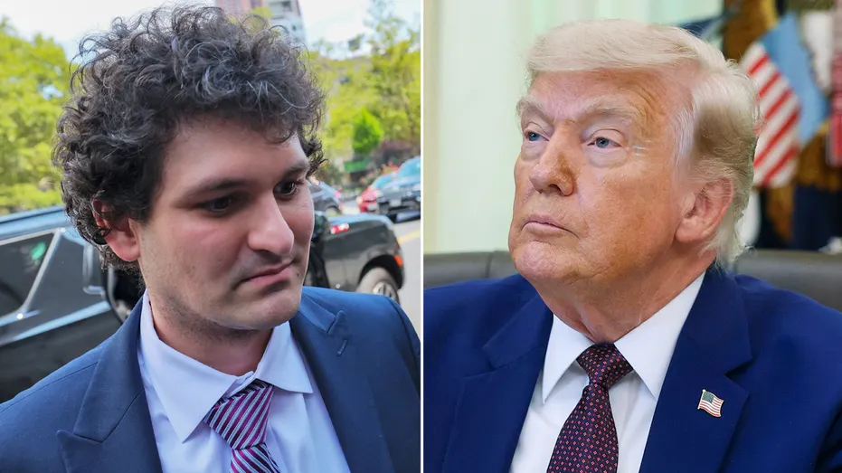 Sam Bankman-Fried and President Donald Trump