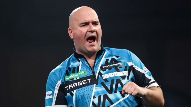 Players Championship 22: Rob Cross claims his first title of season in Wigan with final win over Maik Kuivenhoven | Darts News