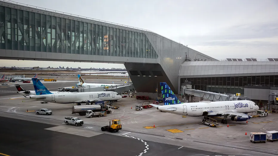 JetBlue planes at LaGuardia Airport (LGA)